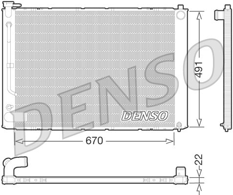 Radiator, engine cooling -