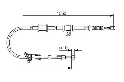 Cable Pull, parking brake - Cable Pull, parking brake -