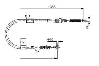 Cable Pull, parking brake -