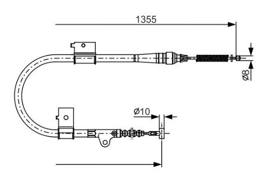 Cable Pull, parking brake -