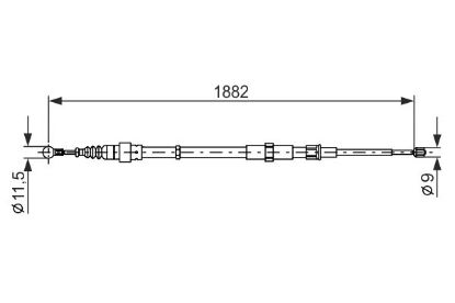 Cable Pull, parking brake -
