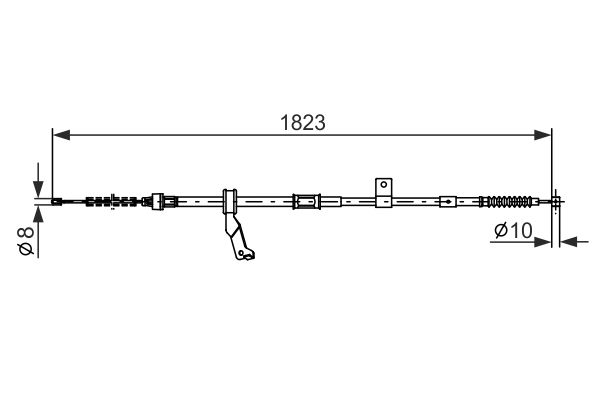 Cable Pull, parking brake -