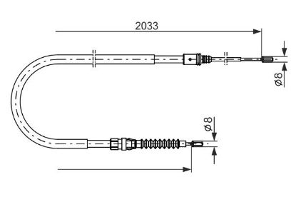Cable Pull, parking brake -