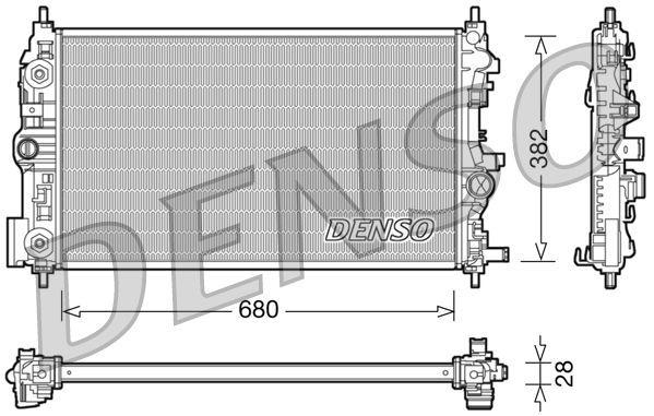 Radiator, engine cooling -