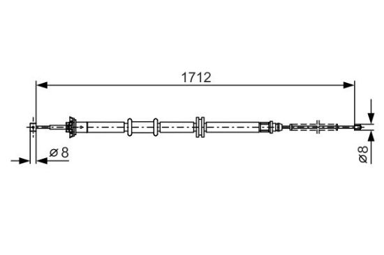 Cable Pull, parking brake -