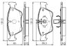 Brake Pad Set, disc brake C-CLASS (W202), E-CLASS (W210)