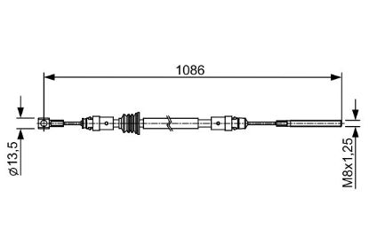 Cable Pull, parking brake -