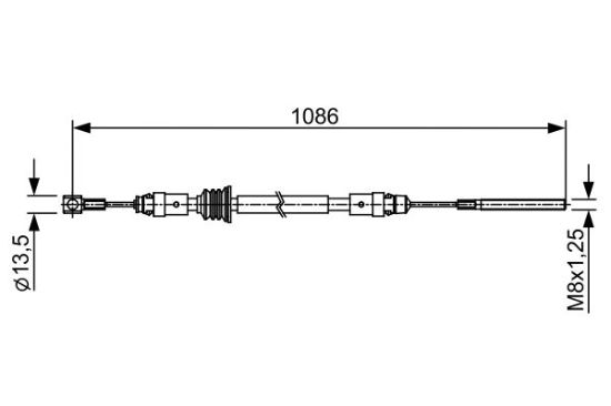 Cable Pull, parking brake -