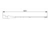 Warning Contact, brake pad wear -