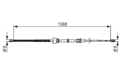 Cable Pull, parking brake -