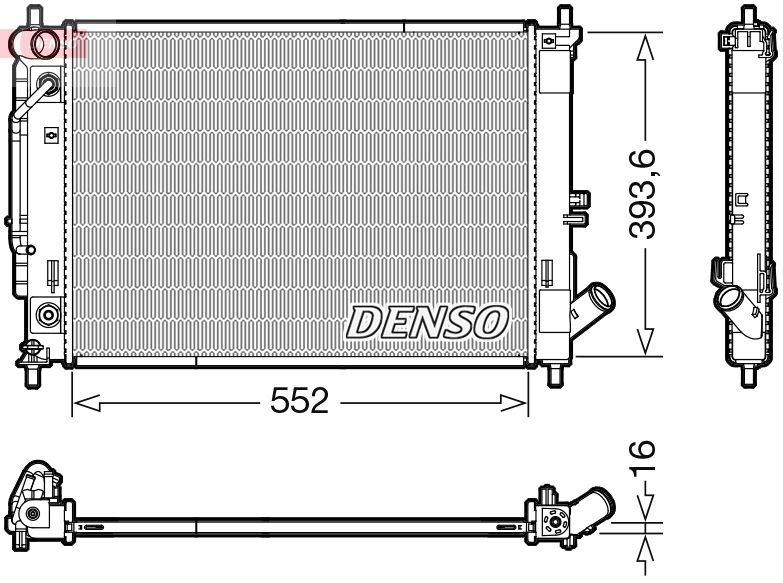 Radiator, engine cooling -