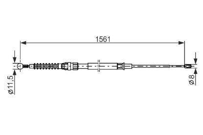 Cable Pull, parking brake -