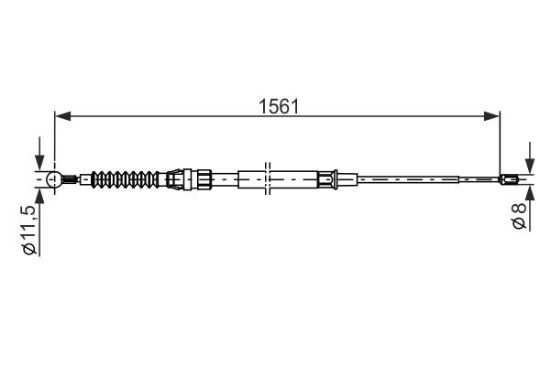 Cable Pull, parking brake -