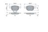 Brake Pad Set, disc brake VOLVO - 30683554