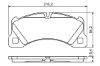Brake Pad Set, disc brake PORSCHE - 955 351 939 61