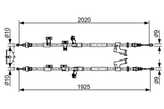 Cable Pull, parking brake -