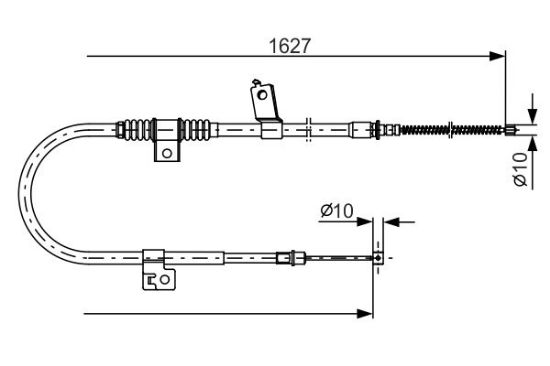 Cable Pull, parking brake -
