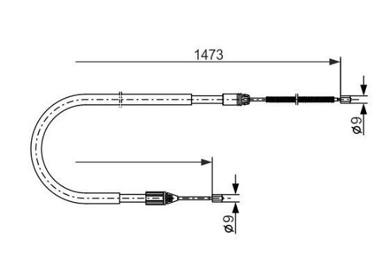 Cable Pull, parking brake -