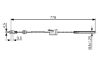 Cable Pull, parking brake -