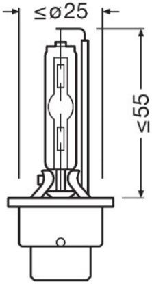 Bulb, spotlight D2S XENARC® Night Breaker Laser +200% 35W