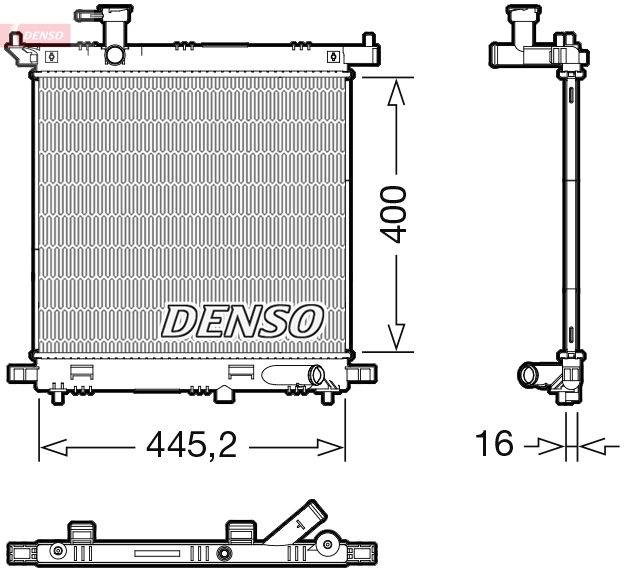 Radiator, engine cooling -