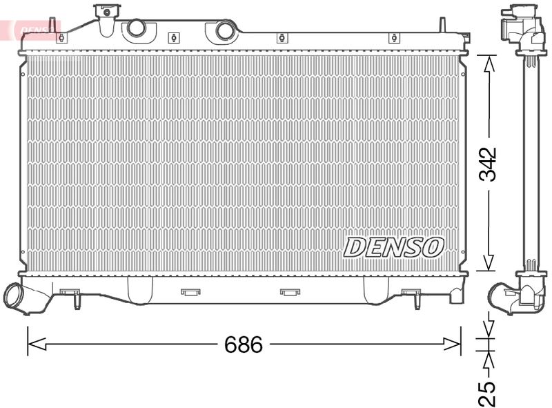 Radiator, engine cooling -