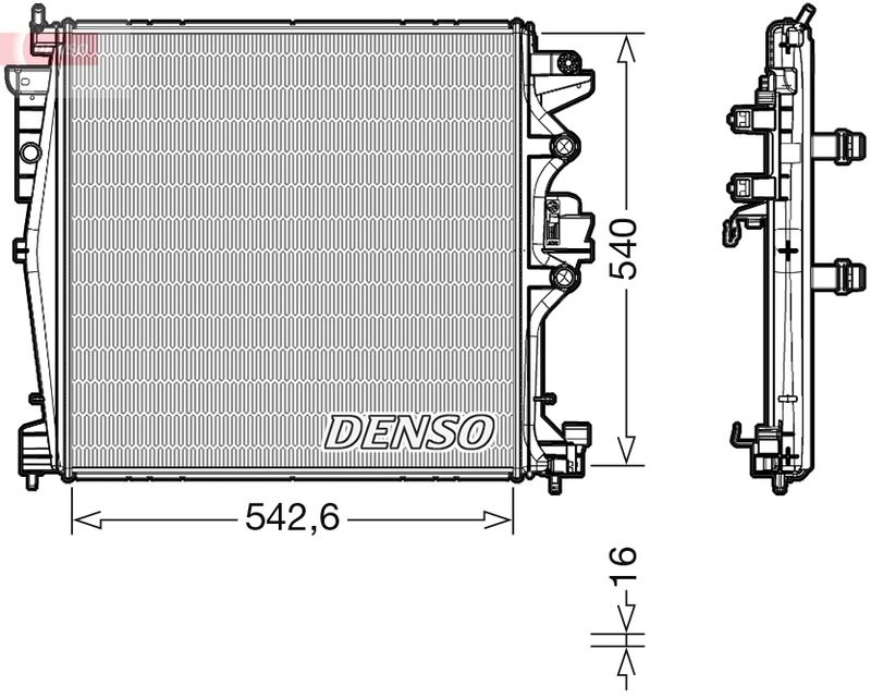 Radiator, engine cooling -