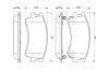 Brake Pad Set, disc brake MAZDA - GJYE 33 28ZF