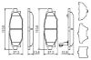 Brake Pad Set, disc brake SUBARU - 26696 AG010
