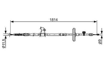 Cable Pull, parking brake -