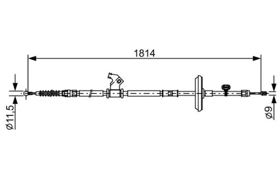 Cable Pull, parking brake -