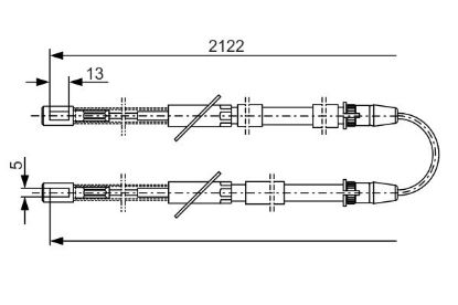 Cable Pull, parking brake -
