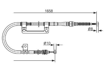 Cable Pull, parking brake -