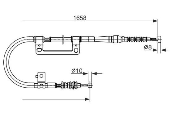 Cable Pull, parking brake -