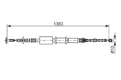 Cable Pull, parking brake -