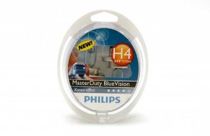 Bulb, spotlight H4 MasterDuty BlueVision 2tk