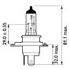 Bulb, spotlight H4 MasterDuty BlueVision 2tk