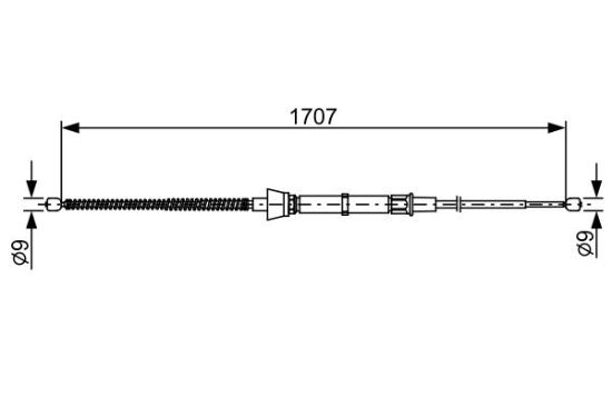 Cable Pull, parking brake -