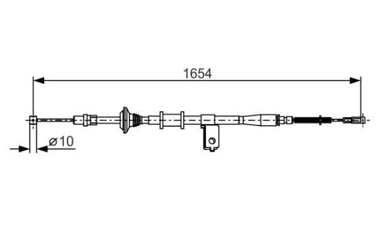 Cable Pull, parking brake -