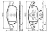 Brake Pad Set, disc brake PSA - 16 238 162 80