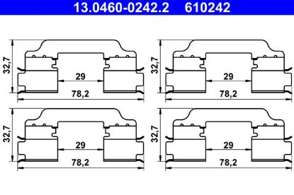 Accessory Kit, disc brake pad -