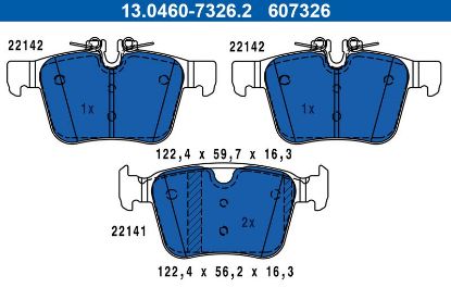 Brake Pad Set, disc brake VOLVO - 31445621