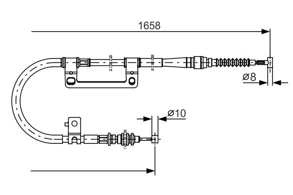 Cable Pull, parking brake -