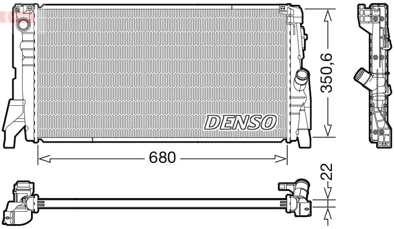 Radiator, engine cooling -