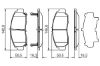 Brake Pad Set, disc brake HONDA - 06450-S6E-E50