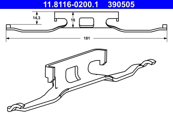 Spring, brake caliper -