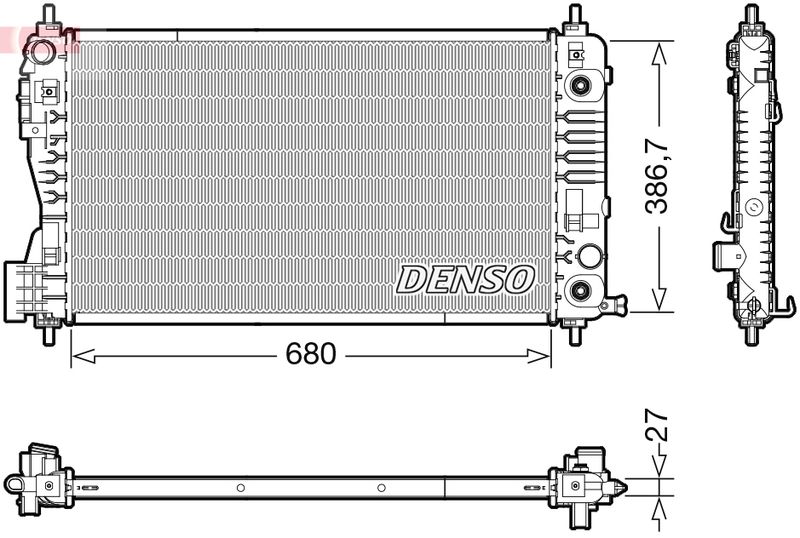 Radiator, engine cooling -