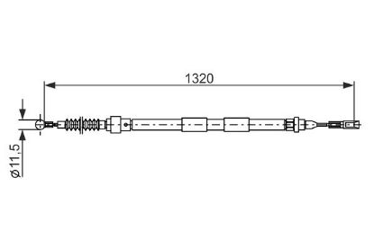 Cable Pull, parking brake -