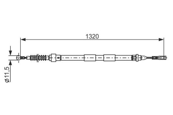 Cable Pull, parking brake -