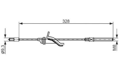 Cable Pull, parking brake -